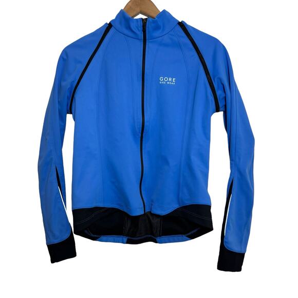 Gore Bike Wear Other - GORE Bike Wear Windstopper Soft Shell Jacket Size LARGE Blue Removable Sleeves